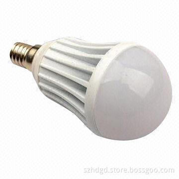 LED Globe Bulb with 3W, 220V, 200 to 300lm, 50 x 104mm, 50,000 Hours, 3-year Warranty, CE/RoHS